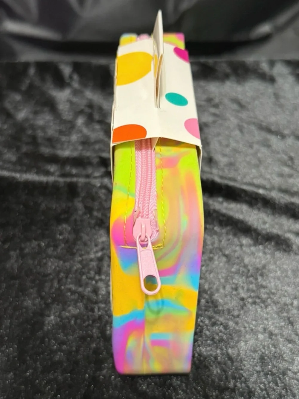 Pop-It Beauty in a bag- pop-it zipper bag with 3 lip glosses & 2 nail polishes